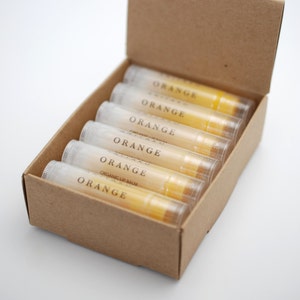 12 x Organic Lip Balm Mix and Match, You Choose the Scent image 1