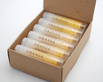12 x Organic Lip Balm  - Mix and Match, You Choose the Scent