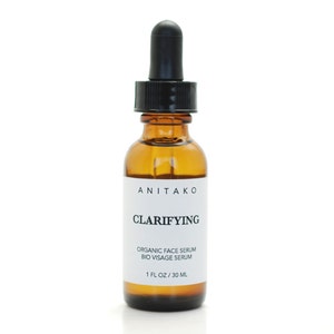 CLARIFYING - Organic Face Serum, Natural Facial Oil,  Juniper Berry, Lavender, Tea Tree and Sea Buckthorn Oil, Vegan