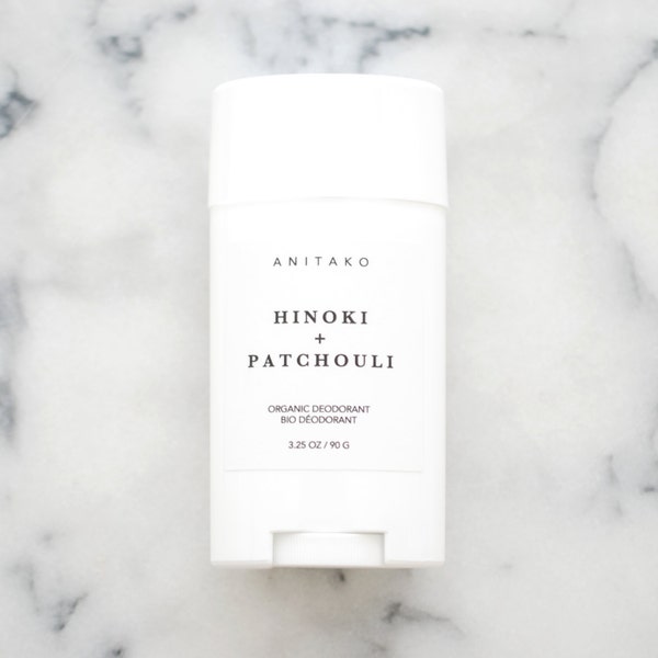 HINOKI + PATCHOULI - Organic Deodorant, Natural Deodorant, Deodorizing Essential Oil Blend, Extra Strength, Aluminum Free