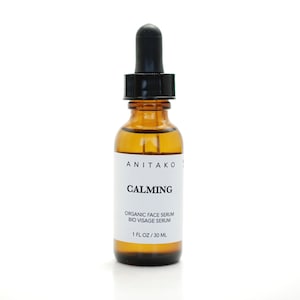CALMANTE - Suero facial orgánico, aceite facial natural, lavanda, manuka, rosa, vetiver y nardo, vegano