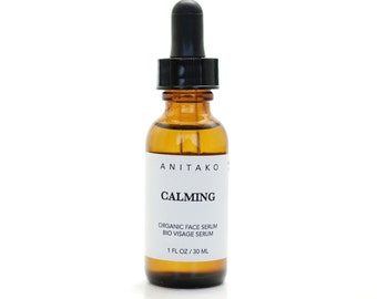CALMING - Organic Face Serum, Natural Face Oil, Lavender, Manuka, Rose, Vetiver and Spikenard Oil, Vegan