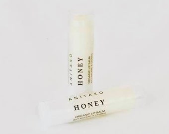 H O N E Y Lip Balm Duo - Ontario Local Honey Sweetened and Scented, Organic Lip Balm, Natural Lip Balm