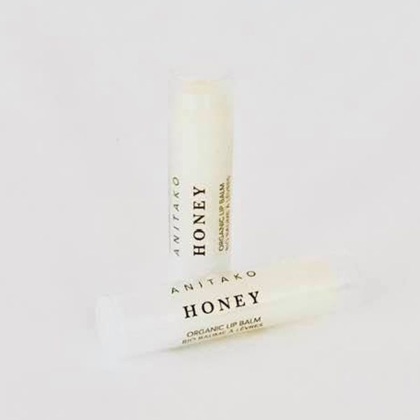 H O N E Y Lip Balm Duo - Ontario Local Honey Sweetened and Scented, Organic Lip Balm, Natural Lip Balm