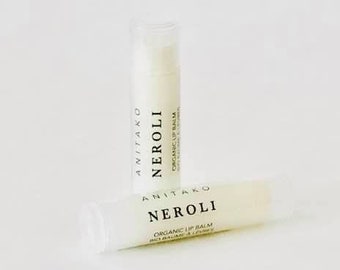 N E R O L I Lip Balm Duo - Petitgrain Oil Scented, Organic Lip Balm, Natural Lip Balm