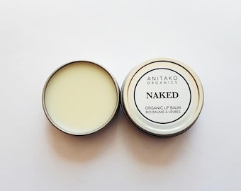 N A K E D - Fragrance Free, Unscented, Organic Lip Balm, Natural Lip Balm