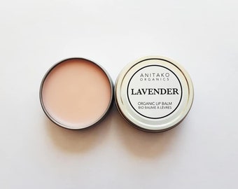 L A V E N D E R - Soothing Lavender Oil Scented, Organic Lip Balm, Natural Lip Balm