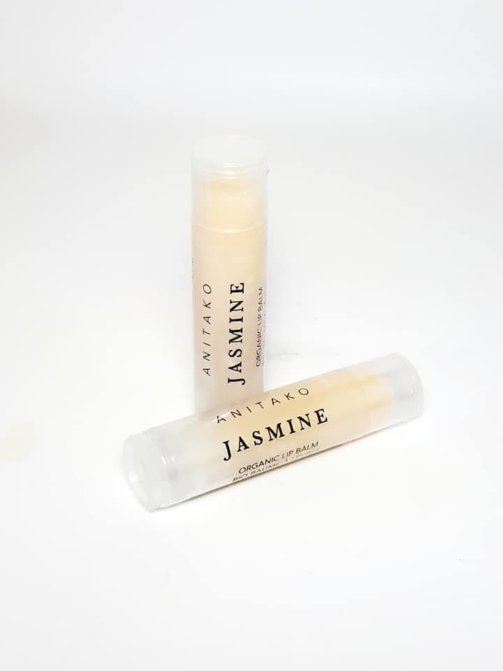 J A S M I N E Lip Balm Duo - Jasmine Sambac Absolute Scented, Organic Lip Balm, Natural Lip Balm