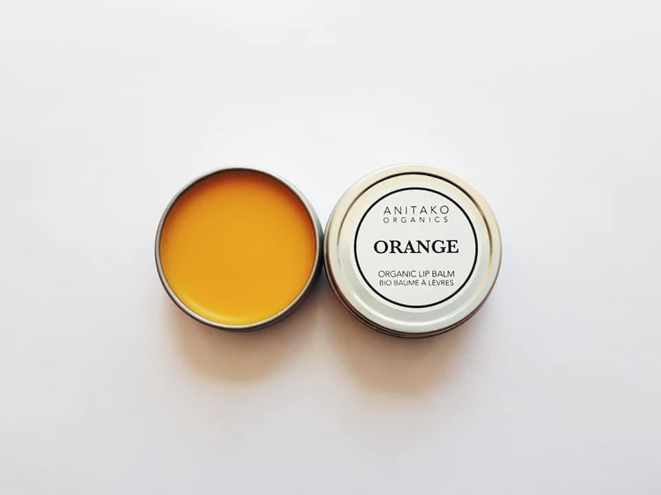 O R A N G E - Sweet Orange Oil Scented, Organic Lip Balm, Natural Lip Balm