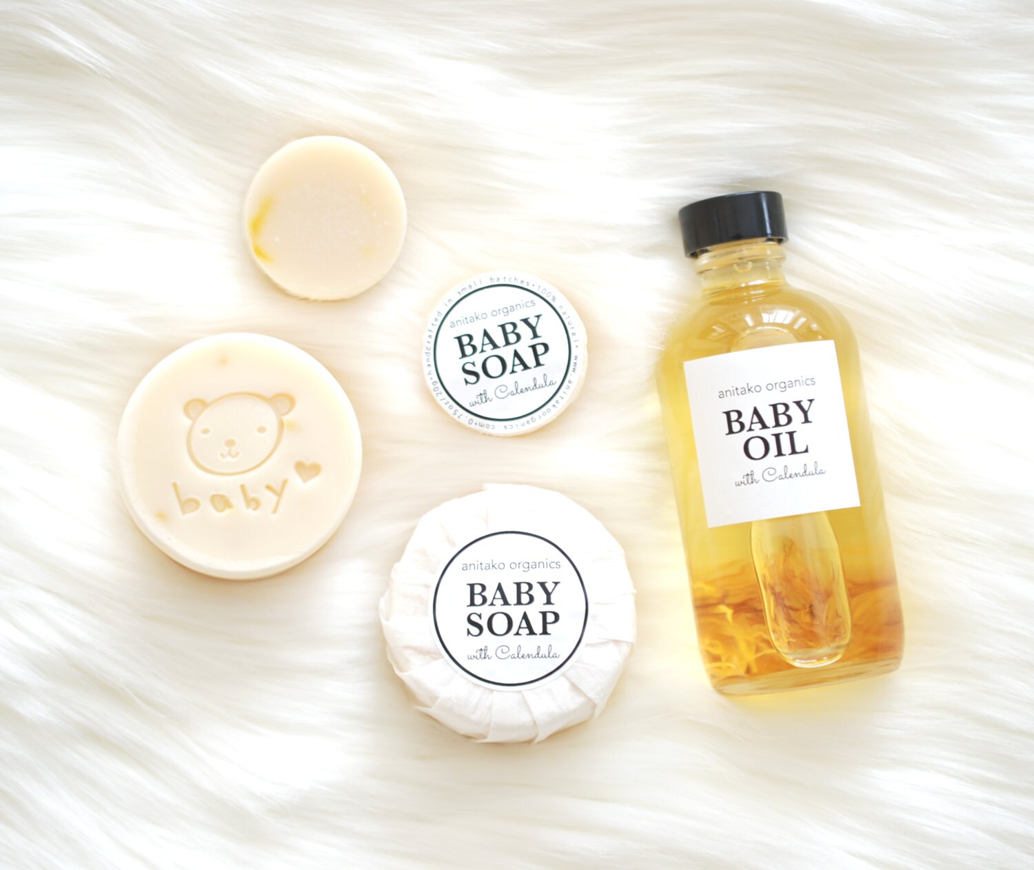 BABY SOAP Baby Shampoo & Body Soap Infused With Calendula Etsy UK