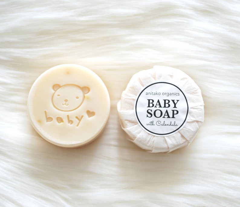 BABY SOAP Baby Shampoo & Body Soap Infused with Calendula Etsy