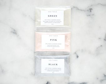 SAMPLE // Facial Cleansing Grains, Soap Free Mild Cleanser, Gentle Exfoliating, Detox Mask