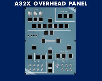 Panel superior del A320 Mini: Controlador de cabina para simulador de vuelo, hardware de simulación doméstica
