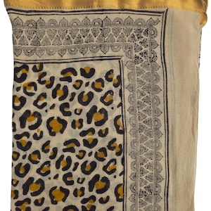 Handmade Block Print Cotton Sarong: Beach Wrap, Scarf - 44x72&quot;
