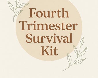 Fourth Trimester Survival Kit | Printable New Mum, Baby Bundle | Postpartum Care, Daily Trackers, Recipes, Affirmations & More