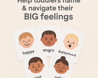 Toddler Emotion, Routine, Calming Cards – Printable Toolkit for Tantrums, Play & Positive Parenting