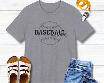 Baseball Mom T-Shirt, Team Spirit Game Day Tee