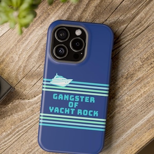 Gangster of Yacht Rock mobilskal, MagSafe | Retro nautisk musik iPhone 17 16 15 14 13 Pro Max Plus, Samsung S26 Plus Ultra