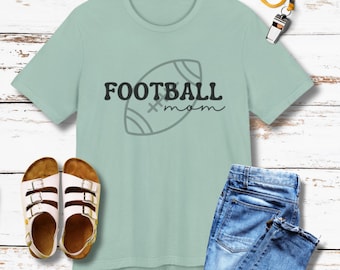 Football Mom T-Shirt, Team Spirit Game Day Tee