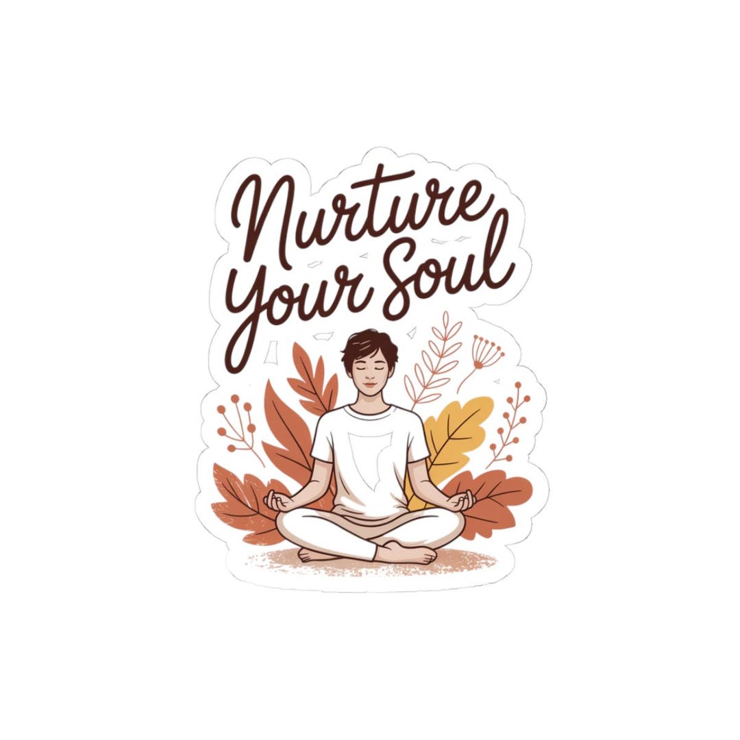 Mindfullness Sticker Mindfulness Sticker: Self-love Yoga Decal for Laptops, Water Bottles - Etsy
