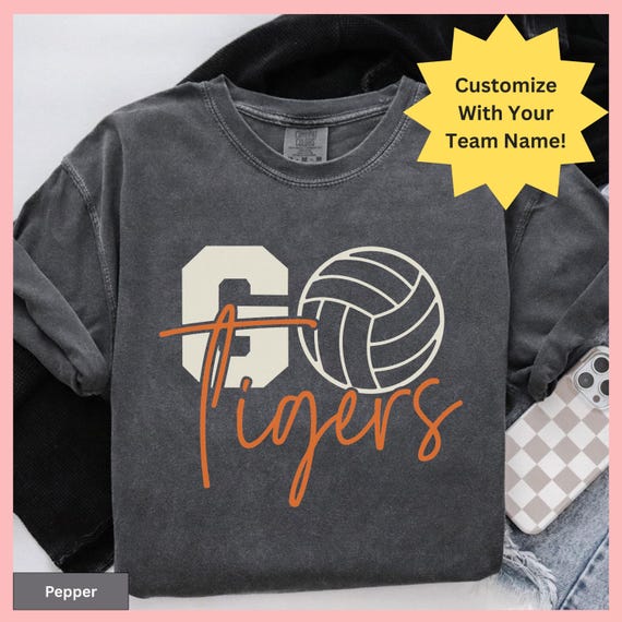 Custom Volleyball Shirt Tee Volleyball Mom Shirt Sport Mom Shirt Fan Volleyball Game Day Game Day Shirt Comfort Colors Colors Volleyball