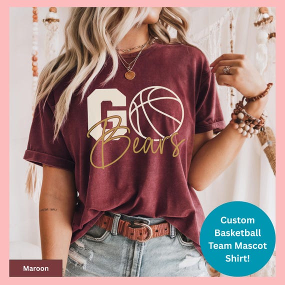 Basketball Mom Shirt Custom tshirt Personalized Apparel Sport Heart Design Name Customization Team Parent Game Day High School