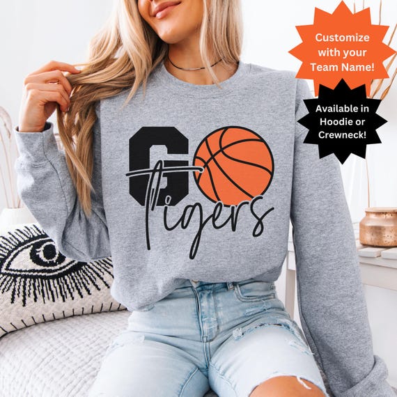 Gameday Sweatshirt Custom Basketball Sweater Personalizedtee Custom Team Name Shirt Basketball Season Gameday Shirt Basketball giftshirts