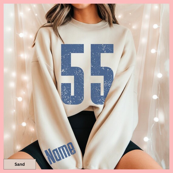 game day giftshirt, Custom Number and Name With Sleeve Print Sweatshirt, Game Day Hoodie, Custom Football Team Shirt