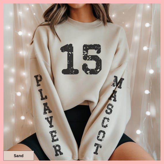 Custom Gameday Sweatshirt Basketballshirt Player Name Personalized Jersey Number Crewneck Sports Apparel Team Mascot Graphic