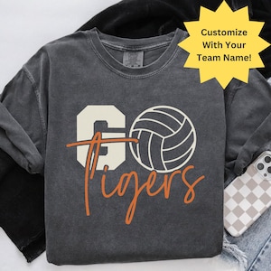 Custom Volleyball Shirt Tee Volleyball Mom Shirt Sport Mom Shirt Fan Volleyball Game Day Game Day Shirt Comfort Colors Colors Volleyball