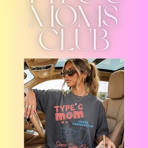 Embrace the chaos and keep Mommin strong in this Tired Moms Club Tee Type C Mom Shirt Chaos Coordinator Shirt Funny Mom Life Tee perfect as a gift for mom life apparel daily wear humorous tshirt this design blends comfort and personality for moms who do it all ideal for layering styling casually or wearing on repeat through every busy and beautiful moment of motherhood