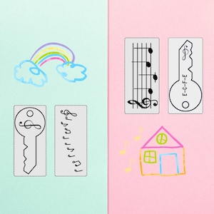 Beginner Treble Clef Melody and Note Matching Cards