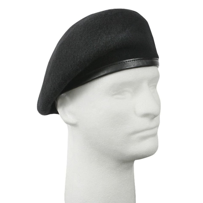 Sivi Wool Parisian Beret - Che Guevara Inspired Army Style French Beret image 17