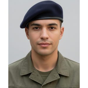 Sivi Wool Parisian Beret - Che Guevara Inspired Army Style French Beret image 5
