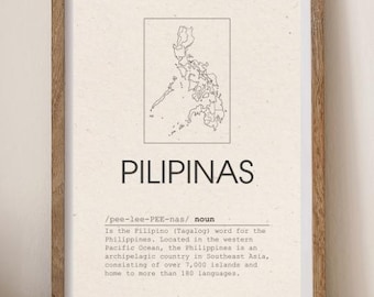 Pilipinas Wall Art: Minimalist Filipino Home Decor (Digital Download)
