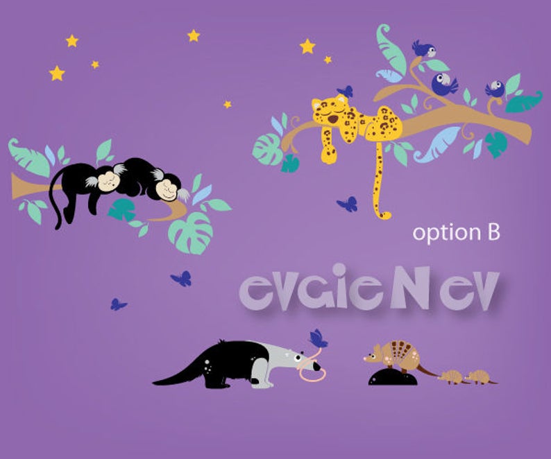 Children Nursery Wall Decals  Animals of South America   image 2