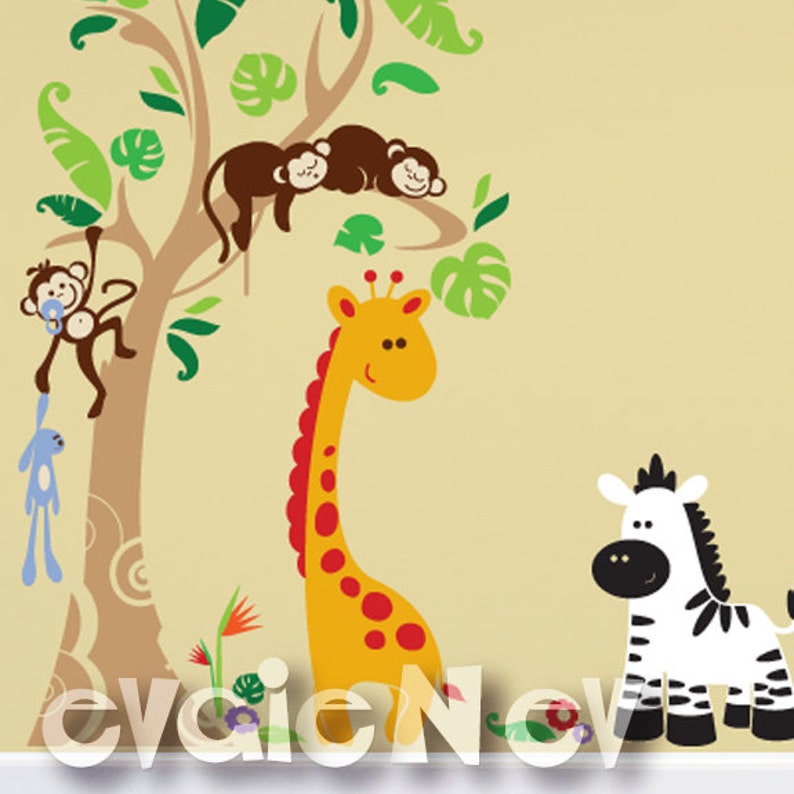 Terrific Tropical Heaven  Jungle Safari Wall Decals with image 2