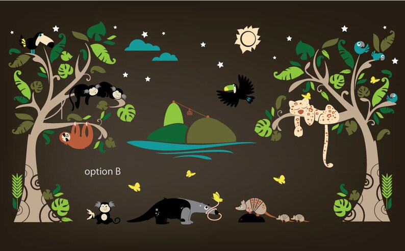 Monkeys Jaguar Armadillo Blue Macaw and Anteater  Children image 2