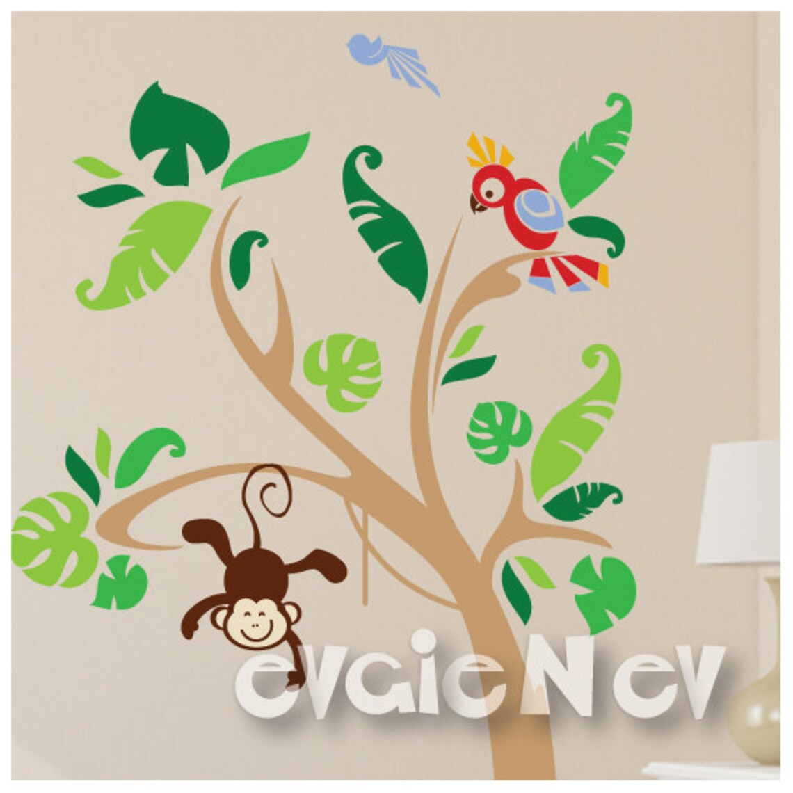 Jungle Safari Wall Decals Baby Wall Decals Nursery Wall Etsy UK