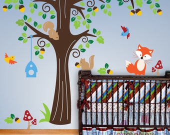 Forrest Friends Wall Stcikers - Baby Nursery Wall Stickers and Children Wall Stcikers - PLFR010R