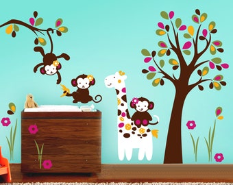 Cocalo Jacana Bedding, Nursery Wall Decal - Baby Wall Decals and Monkey Wall Decals - PLMC010L