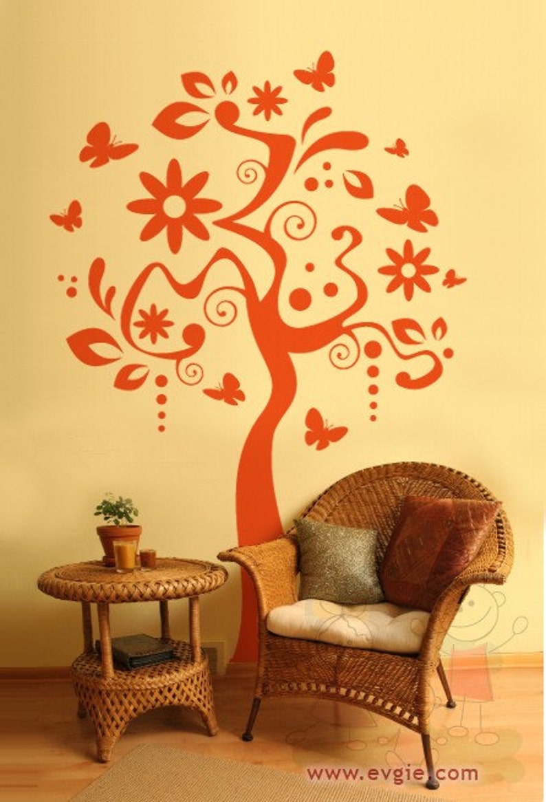 Art Tree Vinyl Sticker Wall Decal Living Room Hallway Etsy