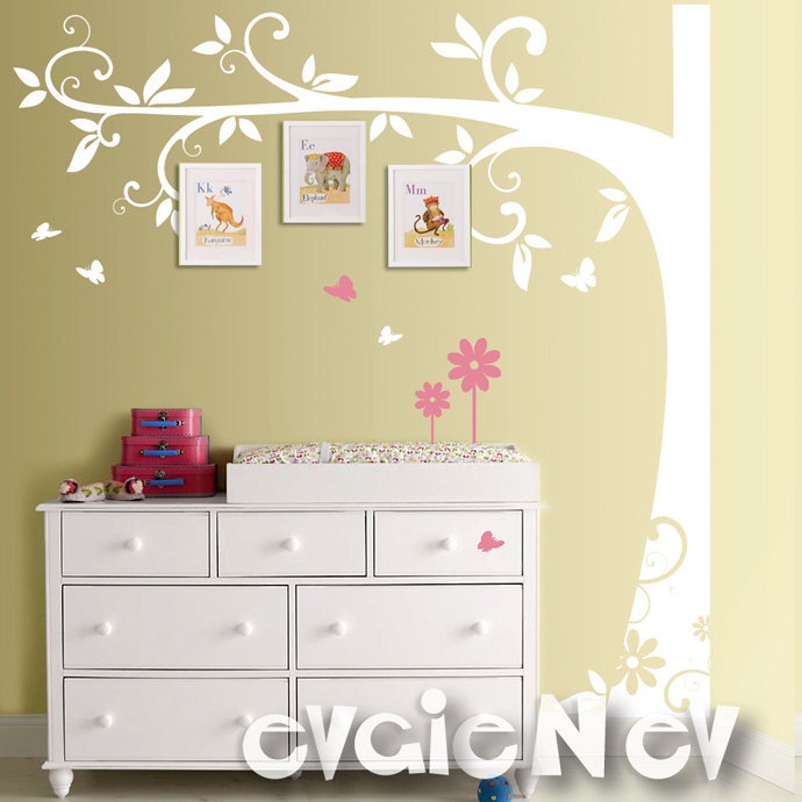 Children Wall Decal Wall Sticker Tree Decal Family Tree With Etsy