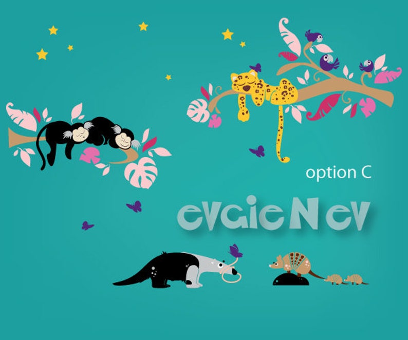 Children Nursery Wall Decals  Animals of South America   image 3