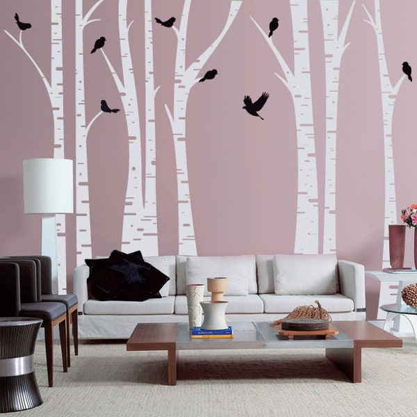 Forest Wall Decals Etsy