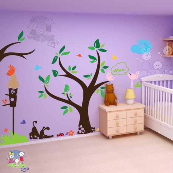 Children Wall Decal Wall Sticker Nursery Decals in the Yard Etsy
