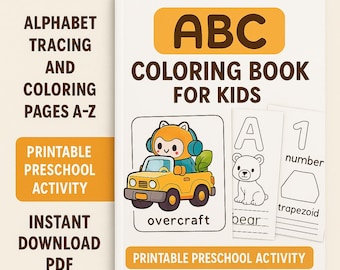 Coloring Book - Transportation Fun – 30 Pages Coloring Book for Kids | Digital Download