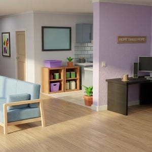 Pacchetto di modelli 3D di mobili in miniatura / File STL di mobili per casa delle bambole / Mobili 3D stampabili / Risorse per interni Blender / Set di decorazioni per la casa