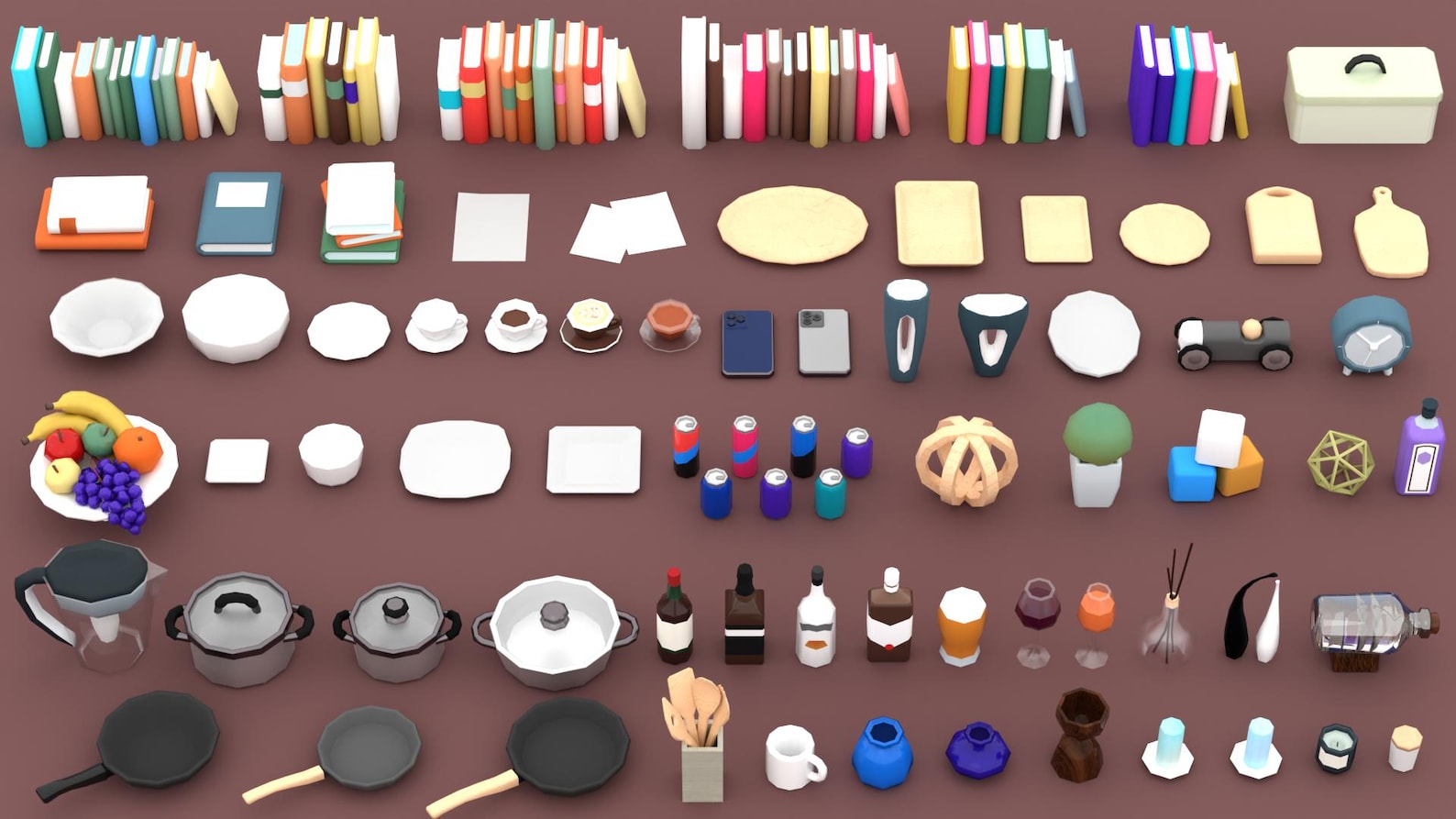 Props 3D Model Pack | Printable STL & Blender Files | Miniature ...