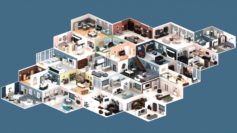 Interior 3D Model Pack | STL Files for 3D Printing | Miniature ...